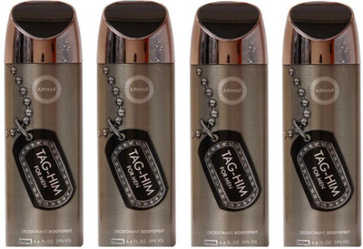

armaf deo MAN Body Spray - For Men(800 ml, Pack of 4)