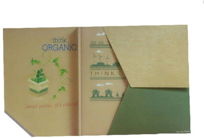 

Anand Assorted Diary(Think Organic Gift Set, Light Brown, Green), Green;light brown