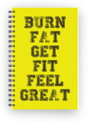 

Inkalabh A5 Notebook(Burn Fat, Feel Great, Multicolor)
