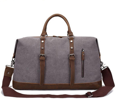 

DECARLO Dark Grey Duffle Bag Travel Duffel Bag(Grey)