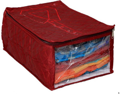 Addyz Storage Bag Satin Shirt Cover trouser Cover(Maroon) available at flipkart for Rs.195