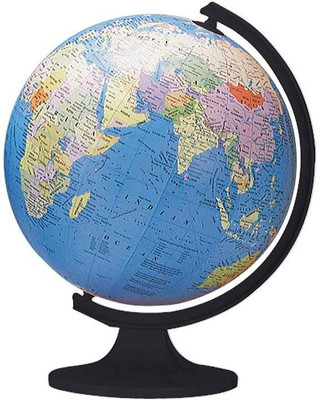 

HALO NATION High Quality 8 inches Globe approved by Survey of india Desk & Table Top Political World Globe(Medium Blue)