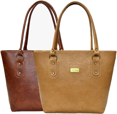 

Suman bags Shoulder Bag(Tan, Brown), Brown;tan