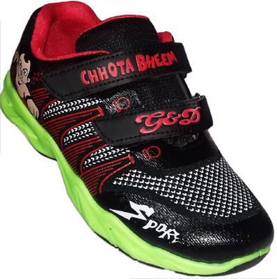 

ARIHANT RETAILS Boys & Girls Velcro Sneakers(Black