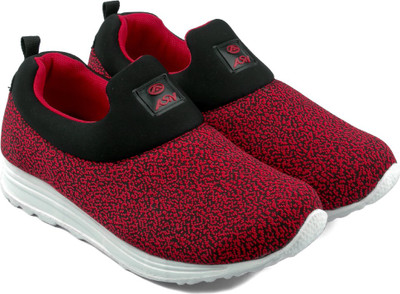 

Asian Boys & Girls Slip on Running Shoes(Red