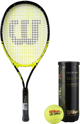 

Wilson Racquet and Ball Tennis Kit (Energy XL 3 Tennis Racquet for Adults + US Open Tennis Ball, pack of 3) Tennis Kit
