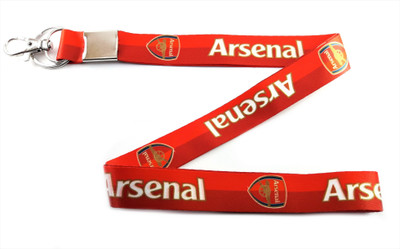 Blue Aura Arsenal Inspired Keychain With Lock Id Holder Bike Keychain Lanyard(red)