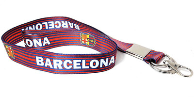 

Blue Aura Barcelona Inspired Keychain With Lock Id Holder Lanyard(multi)