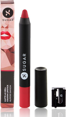

Sugar Cosmetics Matte As Hell Crayon Lipstick 05 Rose Dawson(05 Rose Dawson (Rose Pink), 2.8 g)