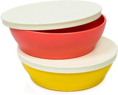 

Tupperware 12345 2 Containers Lunch Box(450 ml), Multicolor