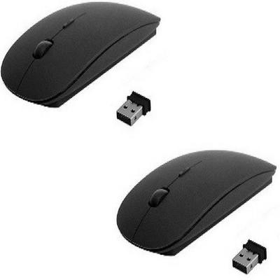 

techdeal Set of 2 Ultra Slim 2.4Ghz Sleek Design (Black) Wireless Optical Gaming Mouse(USB, Black)