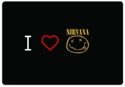 

Dadlace I Love Nirvana Mousepad(Multicolor)