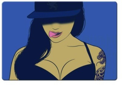 

Dadlace Hip Hop Girl Mousepad(Multicolor)