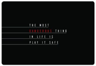 

Dadlace Don’t Play it Safe Mousepad(Multicolor)