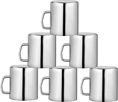 

Saanvi Creations Stainless Steel(Silver, Pack of 6)