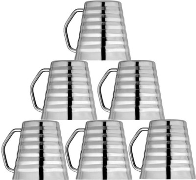 

Saanvi Creations Stainless Steel(Silver, Pack of 6)