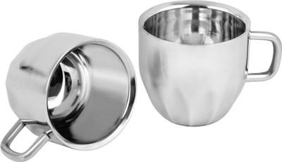 

Saanvi Creations Stainless Steel(Silver, Pack of 2)
