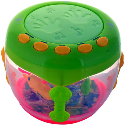 

Bonkerz Fish Lamp Rotating Drum with Music and Flash For Kids(Multicolor)