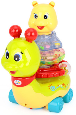 

Kiditos Baby Electric Toy Flashing Snail with Music/Light/Universal Baby Rattles Educational Toy(Multicolor)