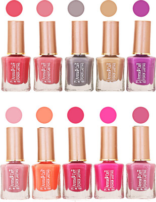 

Aroma Care Power Lasting Nail Polish (Pack Of 10) Multicolor Multicolor Set-203-218(Pack of 10)