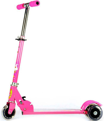 

Bonkerz 3 Wheel Folding Kids Scooter with LED Lights(Pink)