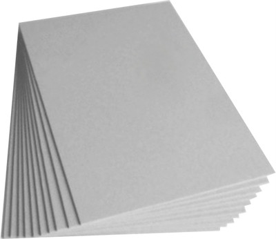 

Paraspapermart 1.4mm Thick Grey Board Pack of 5 Board Plain A4 Craft paper(Set of 1, Grey)