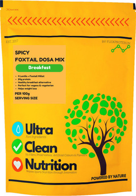 

Flex Protein Spicy Foxtail Millet Adai Instant Dosa Mix Nutrition Drink(Adai Dosa / Foxtail Millet Mix Flavored)