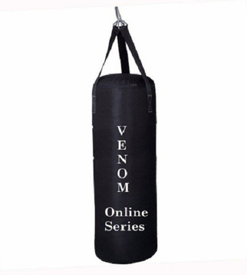 

Venom ONLINE SERIES 2.0 FEET LONG, CANVAS MATERIAL, BLACK COLOR, UNFILLED WITH HANGING STRAPS Hanging Bag(2.0, 24 kg)
