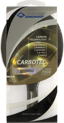

Donic Carbotec 7000 Black Table Tennis Racquet(Weight - 350 g)