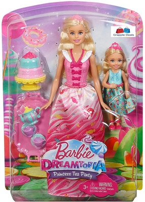 

GRAPPLE DEALS Tea Party in Princess Barbie Dreamtopia's Sweetville Kingdom Have A Tea Fun Party Kids.