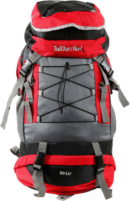 

TREKKERS NEED Trekking Bag/Rucksack\SPORTS BAG/Hiking Bag 60 Ltr thunder(Red) Rucksack - 60 L(Red)