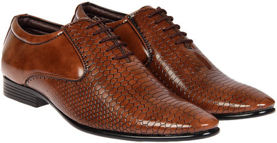 

XE Looks Stylish Party Wear Oxford For Men(Tan
