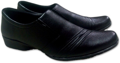 

GB GB Men's Formal Black Shoes Slip On For Men(Black