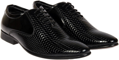 

XE Looks Stylish Party Wear Oxford For Men(Black