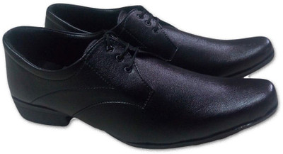 GB Men's Premium Black Formal Lace Up For Men(Black