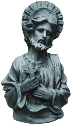 

salvus app solutions Decorative Showpiece - 11 cm(Polyresin, Grey)