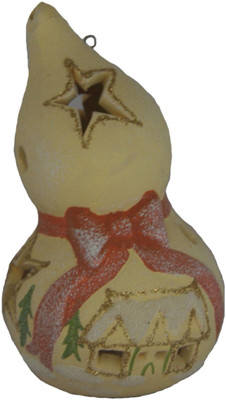 

DivyaMantra Feng Shui Wo Lou Gourd Calabash Giver of Life Lamp For Good Luck Prosperity Fortune Amulet Protection Talisman Decorative Showpiece - 10.5 cm(Earthenware, Multicolor)