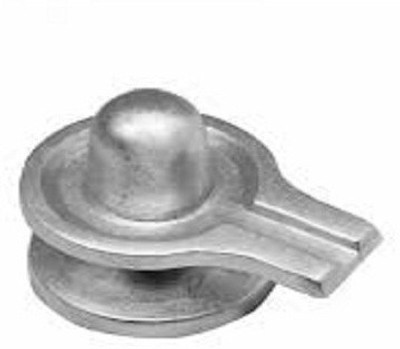 

SHIVOHAM Parad Shivling Decorative Showpiece - 2 cm(Mercury, Silver)