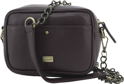 

Clocharde Girls Casual Black Genuine Leather Sling Bag
