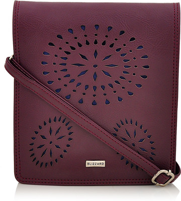 

Blizzard Women Casual Purple PU Sling Bag
