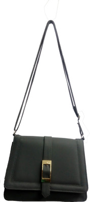 

Panache Women Casual Black PU Sling Bag