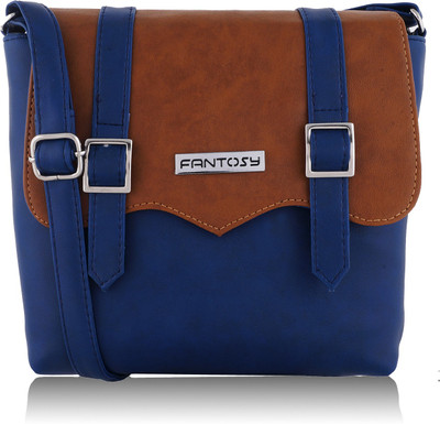 

Fantosy Women Casual Tan Leatherette Sling Bag