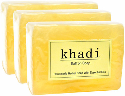 

Vagad's Khadi khadi saffron soap(125 g, Pack of 3)