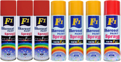 

F1 Multicolor Spray Paint 450 ml(Pack of 7)