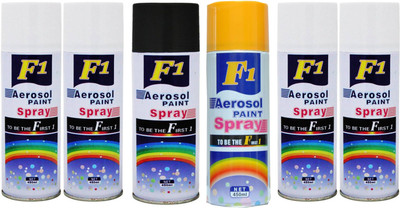 

F1 Multicolor Spray Paint 450 ml(Pack of 6)