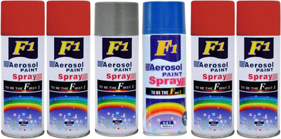 

F1 Multicolor Spray Paint 450 ml(Pack of 6)