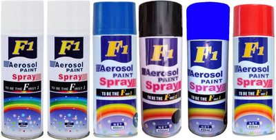 

F1 Multicolor Spray Paint 450 ml(Pack of 6)