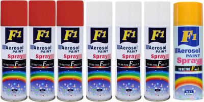 

F1 Multicolor Spray Paint 450 ml(Pack of 7)