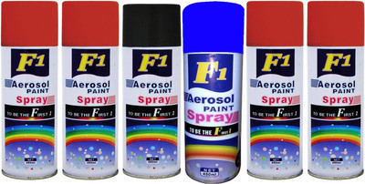 

F1 Multicolor Spray Paint 450 ml(Pack of 6)
