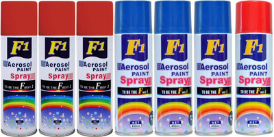 

F1 Multicolor Spray Paint 450 ml(Pack of 7)